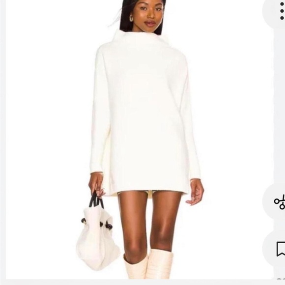 Free People Ottoman slouch Sweaters in Cream and Green Mockneck - Picture 5 of 5